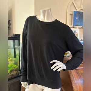 Splendid, black, long sleeve knit top